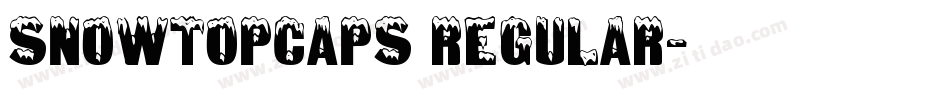 SnowtopCaps Regular字体转换